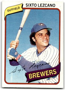 1980 Topps Sixto Lezcano Milwaukee Brewers #215