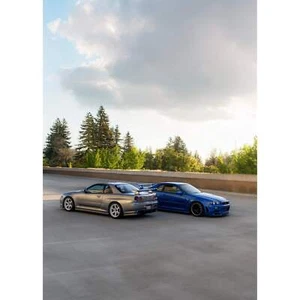 Nissan R34 GTR Skyline High Resolution Car Poster #042 - Picture 1 of 15
