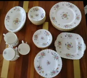 Vintage Briefmarke 60er Minton MARLOW 5 Stück Gedeck Bone China S309 top - Bild 1 von 11