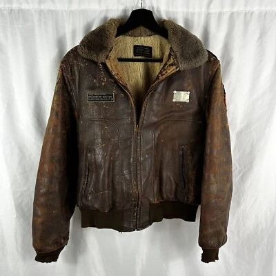 Org WWII Painted WAAF Flight Jacket Named Famous Nose Art Painter Artist CBI - Image 1 of 4