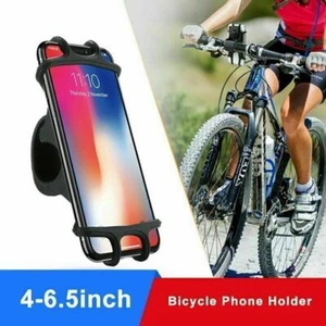 Bicycle Motorcycle MTB Bike Handlebar Silicone Mount Holder for Cell Phone GPS - Photo 1/12
