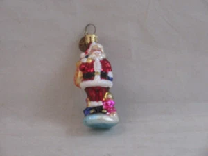 Vintage Christopher Radko Santa Small Ornament 3" - Picture 1 of 3