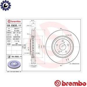 2x BRAKE DISC 09.E835.11 FOR LEXUS 4351248120 - Picture 1 of 7