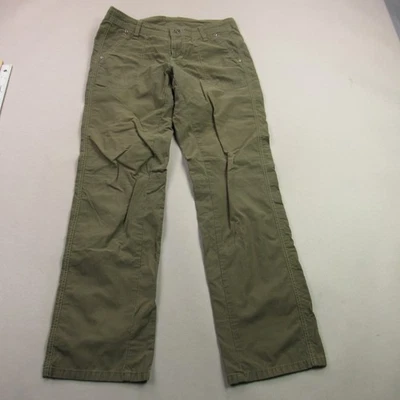 Kuhl Pants Womens 8 Regular Hiking Pockets Snap Zip Cargo Outdoors Green Casual - Image 1 of 4
