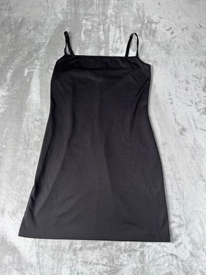 Mini Vestido sin Mangas Vivienne Tam Para Mujer 2 Negro Club Cóctel Festival Baddie Foto 1 de 4