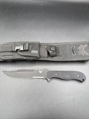 Benchmade 155 Presidio Fixed Blade W Sheath BM155SBK USA - Image 1 of 4