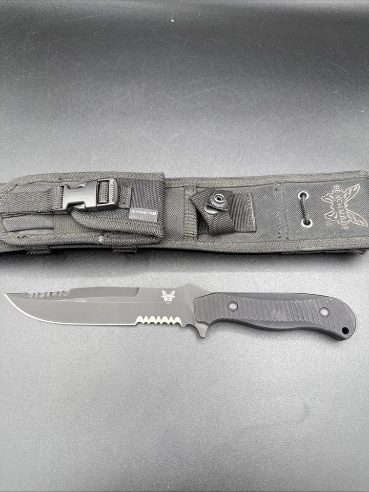 Benchmade 155 Presidio Fixed Blade W Sheath BM155SBK USA - Image 1 of 4