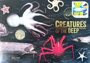 2023 Creatures of the Deep Privy Mark Ltd Edt Impressions PNC embellished cover - Picture 1 of 4