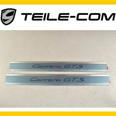 ORIG. Porsche 911 997 "Carrera GTS" juego de embellecedores/barras de entrada acero inoxidable Foto 1 de 2
