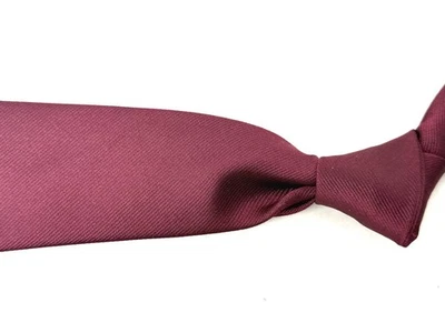 #1 Corbata de sarga acanalada lisa granate seda inglesa Brooks Brothers Makers ropa de hombre sin precio base Foto 1 de 4