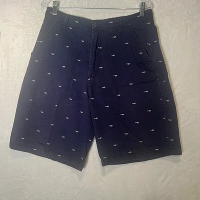 Men's Brooklyn Xpress Navy Canvas Shorts SZ 34 Foto 1 de 4