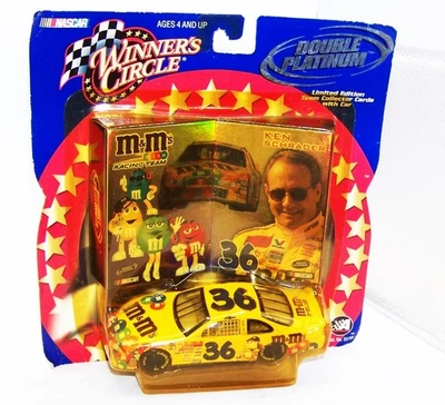 1:43 WINNERS CIRCLE 2001 #36 M&M'S PEANUT PONTIAC GRAND PRIX KEN SCHRADER NIP - Image 1 of 2