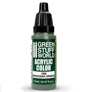Green Stuff World Acrylic Color Paint - PRUSSIAN GREEN 17ml - Picture 1 of 2