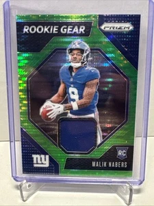 Panini Prizm 2024 - Rookie Gear Malik Nabers #RG-MNS verde neón Pulsar Prizm radiocontrol - Imagen 1 de 2