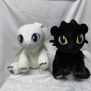 Build A Bear Plush Toothless & Light Fury How To Train Your Dragon - Picture 1 of 7