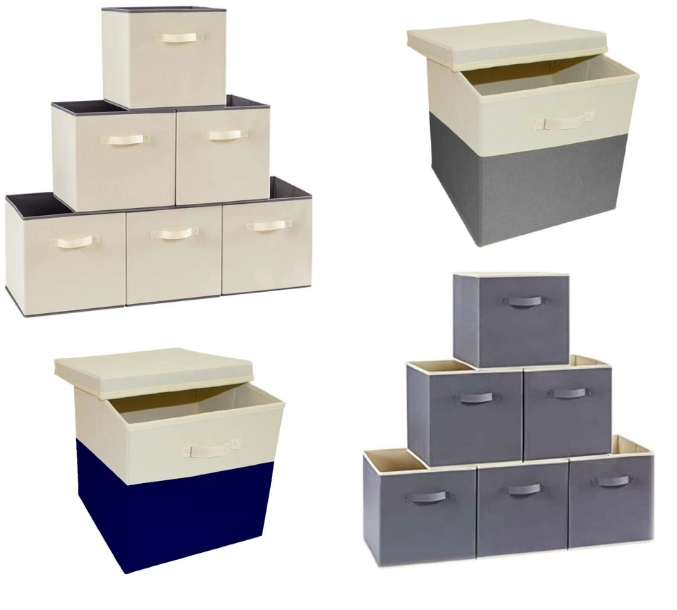 Foldable Storage Cube Storage Box Square Canvas Storage Collapsible Folding Box - Image 1 of 1
