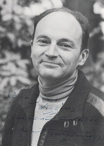 Michel Tournier-TWICE Signed Photograph (French Writer) Cover