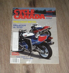 Cycle Canada magazine September / October 1989 Motorcycles Suzuki GSX-R750R - Picture 1 of 1