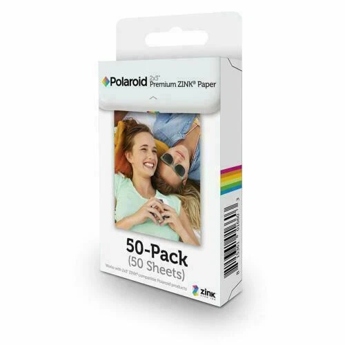 NEW 50 Sheets Polaroid 2x3ʺ Zero Ink Zink Instant Print Digital Photo Paper Pic - Image 1 of 1