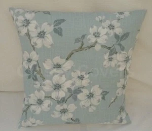 Laura Ashley Designer Cushion Cover IONA Duck Egg Blue Fabric Various Sizes - Picture 1 of 2