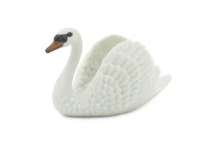 Bird, White Swan, Rubber Bird, Realistic Toy Figure Model Gift 3" CH628 BB167 - Picture 1 of 8
