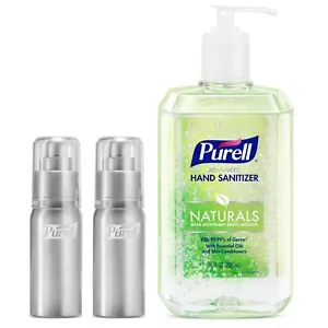 Advanced Hand Sanitizer Naturals + Refillable Aluminum Bottles 2 2 fl oz Trav... - Picture 1 of 8