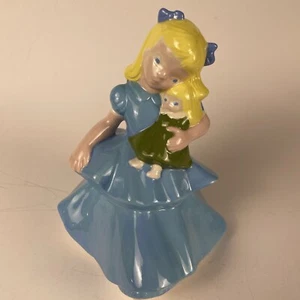 Vintage Alice In Wonderland With Doll Porcelain - One Of A Kind -Anna ‘93 Signed - Picture 1 of 10