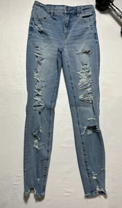 American Eagle Blue Color Jeans-Size 2 #B-809 - Picture 1 of 9
