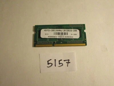 4Gb 1600Mhz PC3-12800 DDR3 SODIMM laptop memory RAM (5157) - Image 1 of 2