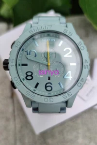 NEW Nixon Watch 51-30 Chrono Light Green White A083-272 Men's Genuine A083272 - Picture 1 of 7