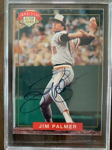 1994 Nabisco All-Star Legends Jim Palmer Autograph in Excellent Condition w/COA