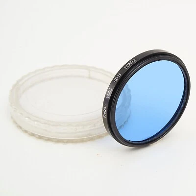 VIVITAR 52mm VMC 80B COLOUR CORRECTION GLASS FILTER In CASE #AC769 - Image 1 of 2
