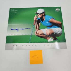 SP Golf Signature Shots Candy Hannemann 2004 autógrafo automático 8x10 usado - Imagen 1 de 3