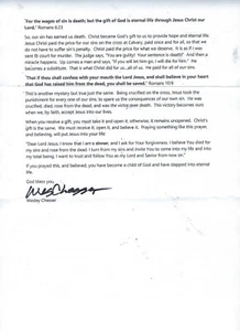 WESLEY CHESSER - CARTA AUTOGRAFIADA AUTÉNTICA, RECUPERACIÓN APOLLO 11, BUZO DE LA MARINA - Imagen 1 de 2