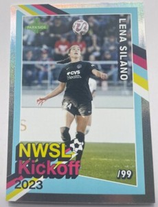 2023 NWSL Parkside Kickoff Lena Silano Washington Spirit foil insert 1/99