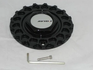 AVID1 AV-05 STR RS BLACK WHEEL RIM CENTER CAP C-850 247L169 or 135S170 or 679-2 - Picture 1 of 1