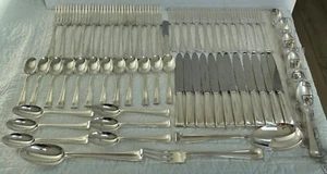 RICCI Argentieri Italy Silverplate "DIVA" Flatware for 12 + Serving = 64 Pieces - Picture 1 of 18