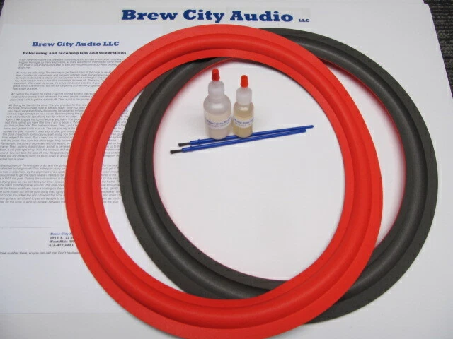 Cerwin Vega 15" Speaker Foam Surround Repair Kit AT15 LS others Angle (pair)