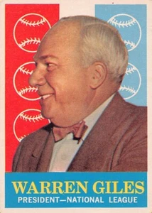 1959 Topps #200 Warren Giles President National League - Picture 1 of 3