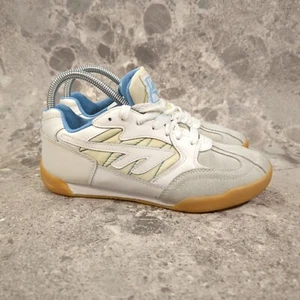 Hi-Tec Lady Squash Trainers UK 4 White Girls Gum Sole Non Marking Sneakers Shoes - Picture 1 of 9