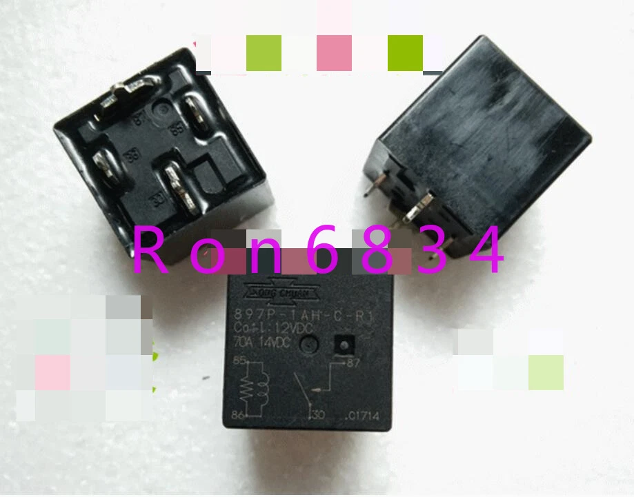 1pc  new Matsukawa 897P-1AH-C-R1 12VDC relay 70A 4 pin - Image 1 of 1
