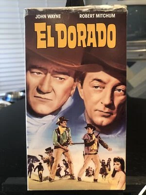 El Dorado (VHS, 1991) John Wayne, Robert Mitchum, James Caan, 1966 Western, Duke Foto 1 de 4