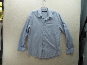 Level Ten Mens Blue Textured Button Up Shirt Long Sleeve Size XL - Picture 1 of 10