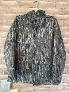 Vtg 10X Goretex Realtree Coat Men's Size Large Hooded Zip Camoflauge Made USA - Picture 1 of 15