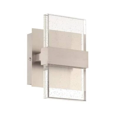 HOME DECORATORS COLLECTION Alberson 2-Light Chrome LED Bubble Glass Wall Sconce - Image 1 of 3