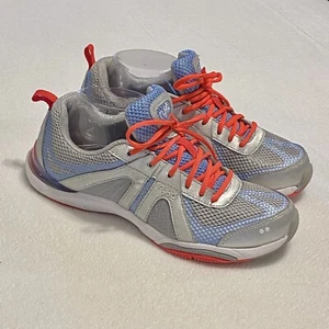 Ryka Sport Sneaker Shoes Gray Blue Pink Cross Training Low Top Women's Sz 8.5 M - Picture 1 of 10