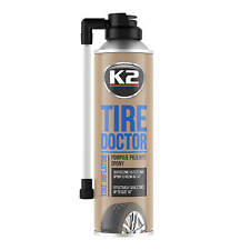 Produktbild - K2 TIRE DOKTOR Reifendichtmittel Reifenreparatur Pannenspray Pannenhilfe 400ml