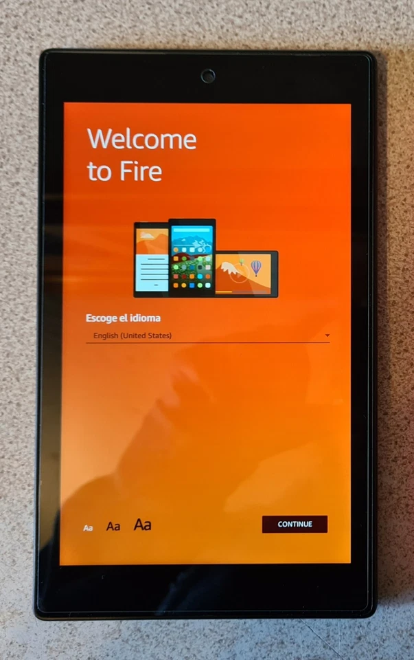 Amazon Kindle Fire HD8 5th Generation 8" Tablet 16GB Storage Wi-Fi - Black B+ - Image 1 of 4