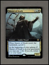 FOIL EXTENDED ART MASTER OF DEATH Modern Horizons 2 Magic the Gathering mtg LP
