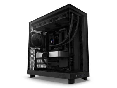 NZXT H6 FLOW Compact Dual-Chamber Mid-Tower Airflow Case, Black, CC-H61FB-01 - Image 1 of 3